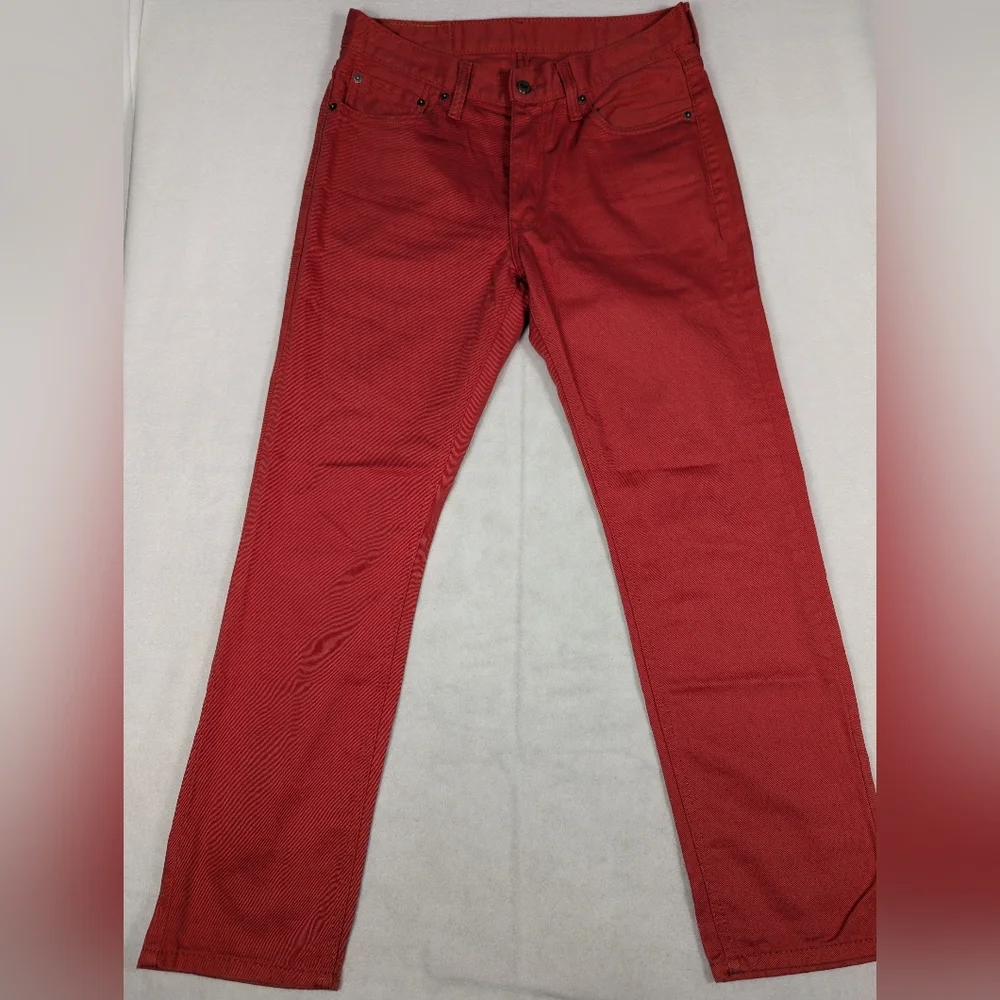 Levi's 541‎ Athletic Fit Coral Red Denim Mens Jeans Size 31